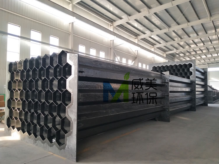 Split square anode tube bundles (divided into two halves for convenient transportation and spliced together during installation)