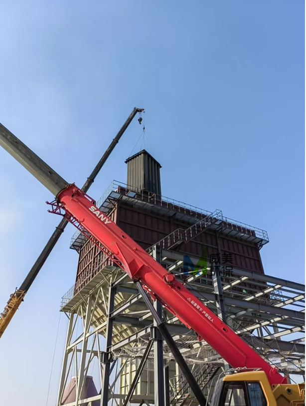 Hoisting of Anode System of 50,000 Nm3/h Wet Electrostatic Precipitator for Yellow Phosphorus Tail Gas