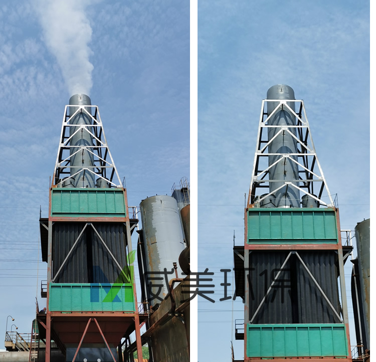 The wet electrostatic demister in the phosphoric chemical industry operates up to the standard.